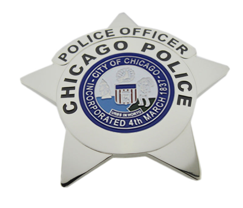 6 CPD U.S. Chicago Police Badges Set