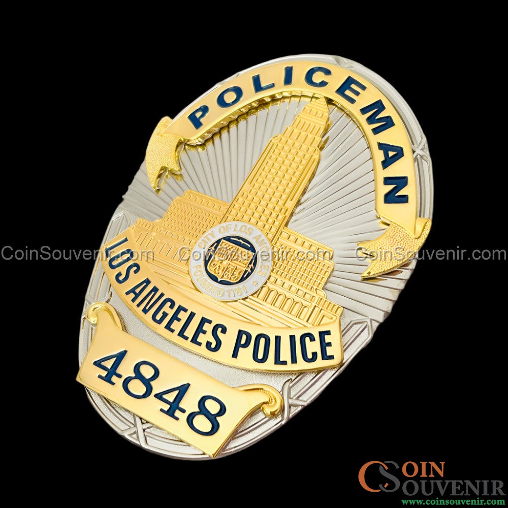 Dragnet Bill Gannon #4848 LAPD POLICEMAN Badge