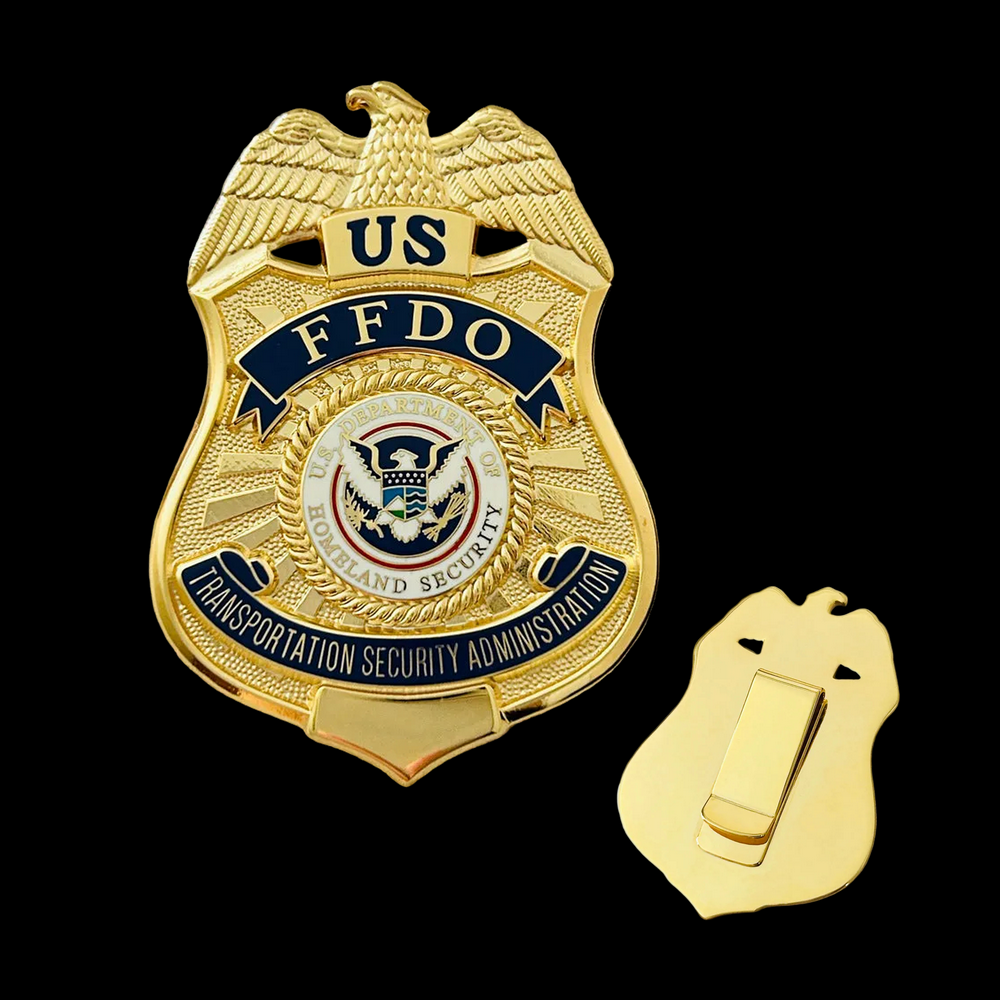 US TSA FFDO Federal Flight Deck Officer Wallet Badge Museum Quality