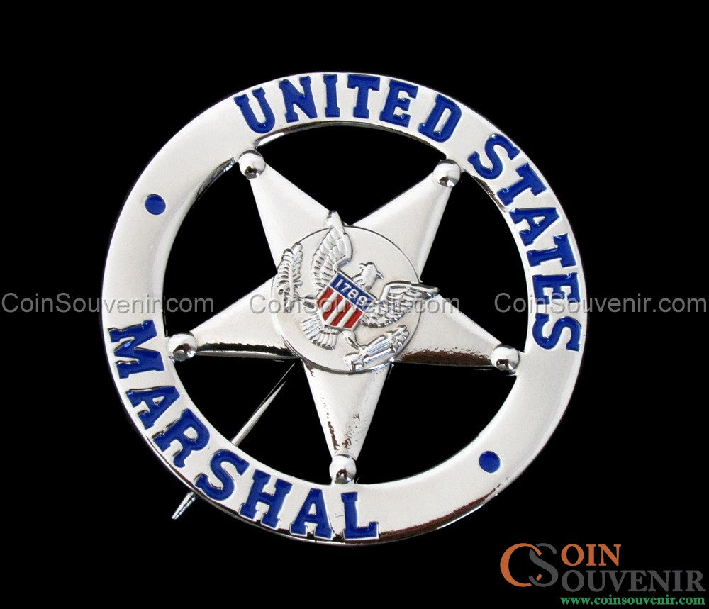 Justified Raylan Givens U.S. Marshal Flat Badge TV Show Prop Replica