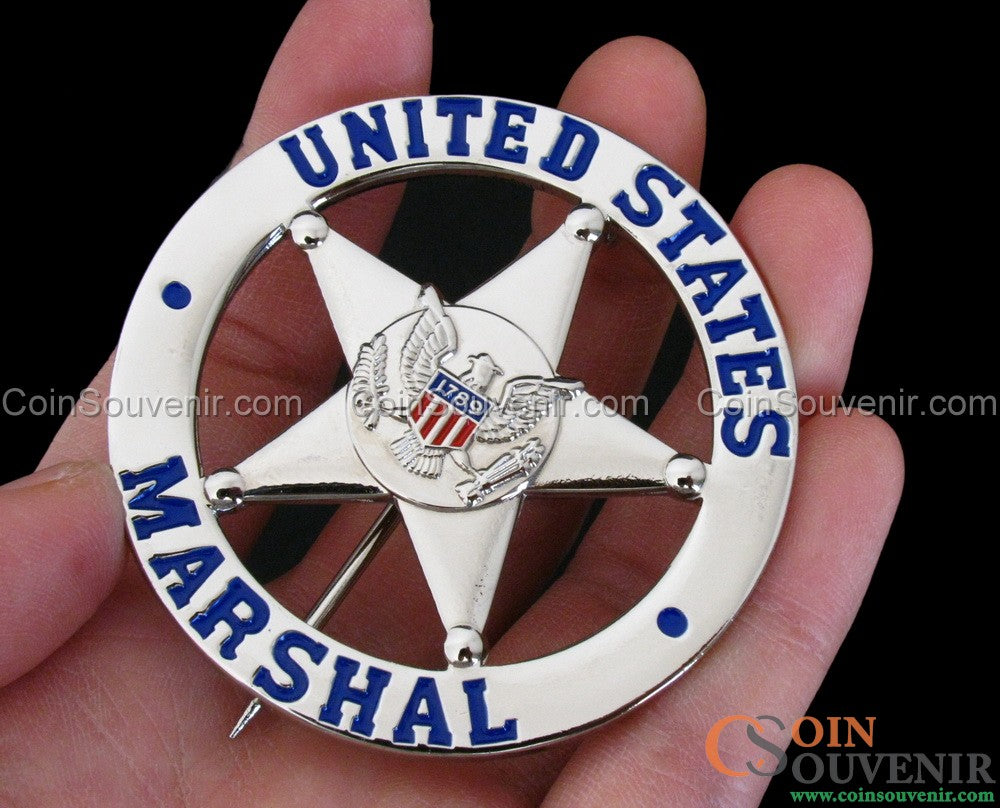 Justified Raylan Givens U.S. Marshal Flat Badge TV Show Prop Replica