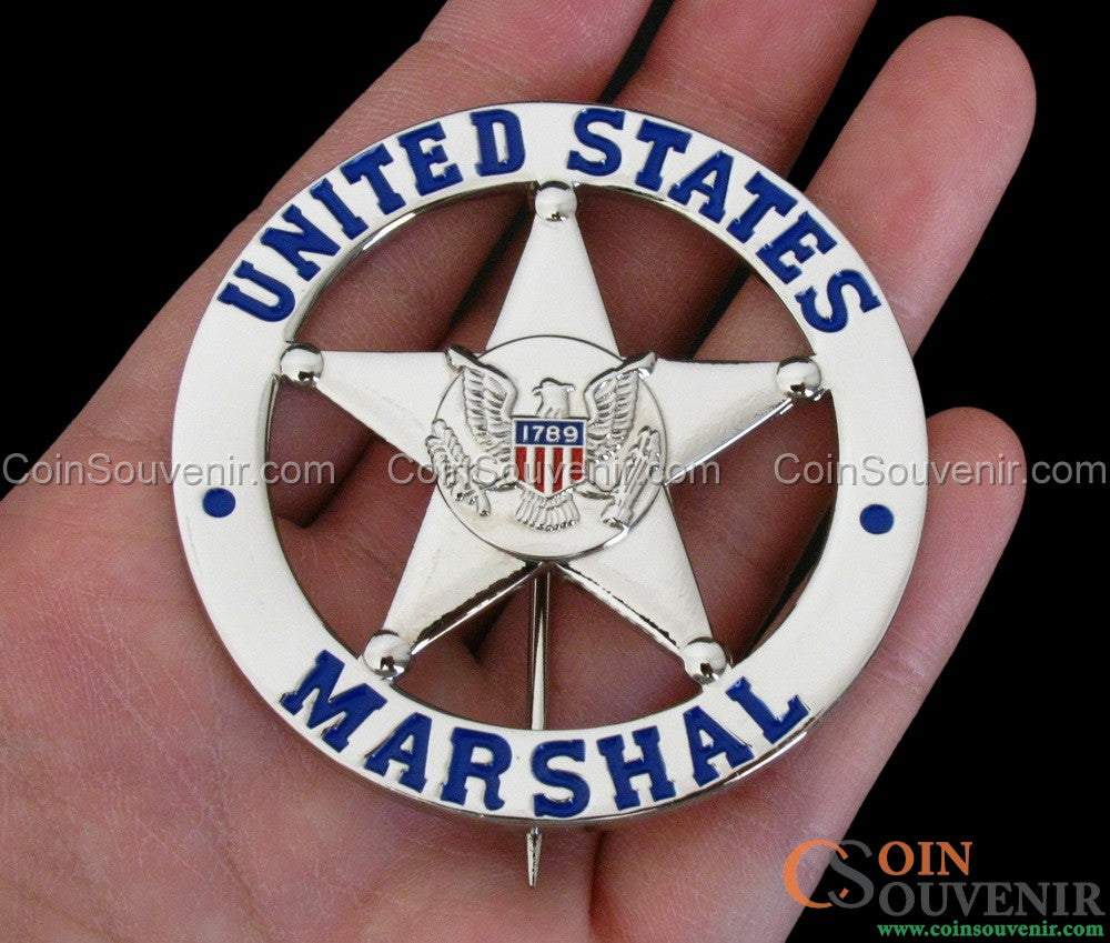 Justified Raylan Givens U.S. Marshal Flat Badge TV Show Prop Replica