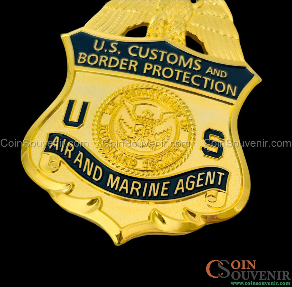 US CBP AMO Air and Marine Agent Customs and Border Protection Badge