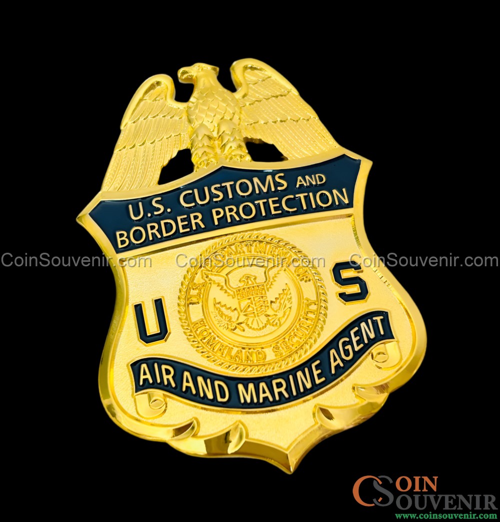 US CBP AMO Air and Marine Agent Customs and Border Protection Badge