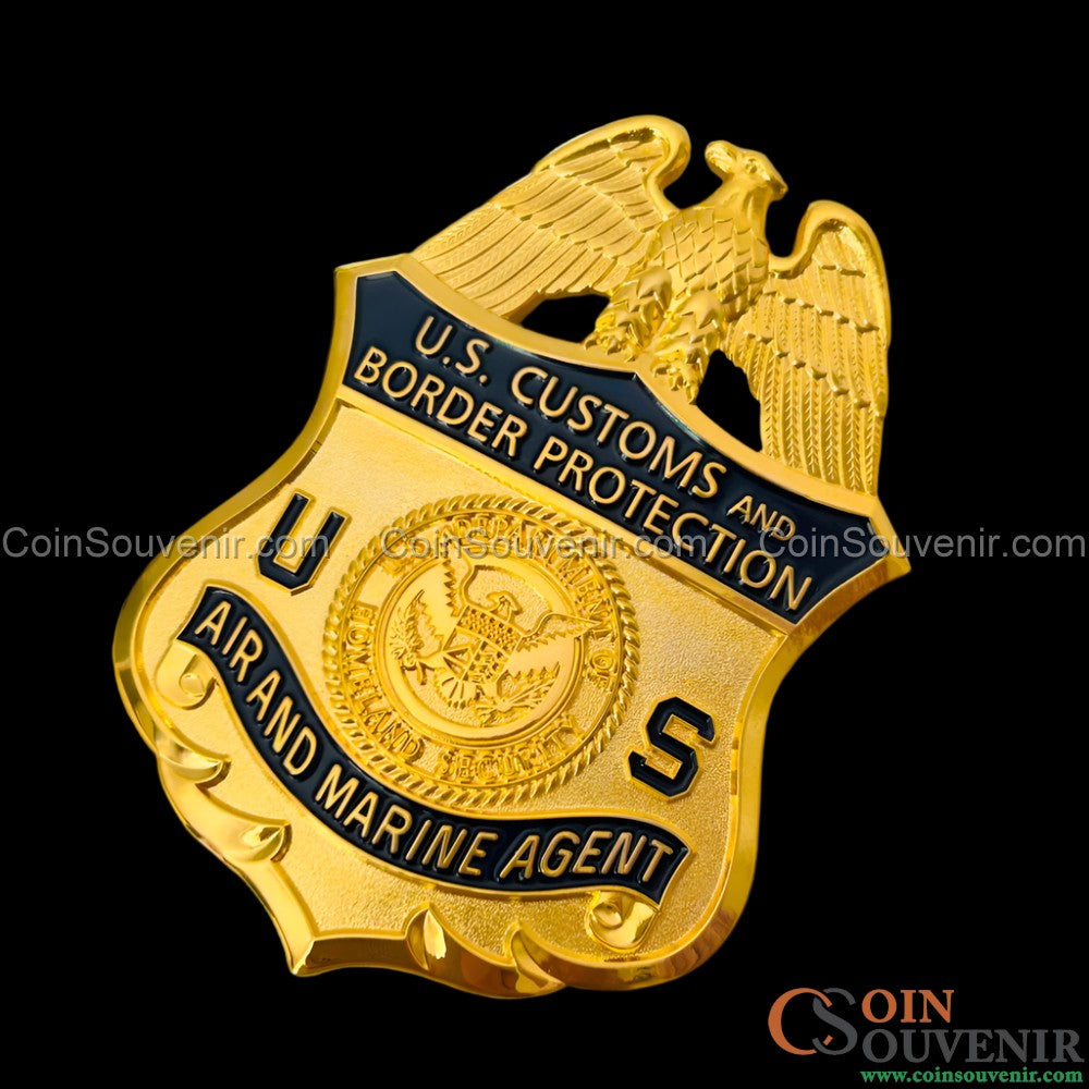 US CBP AMO Air and Marine Agent Customs and Border Protection Badge