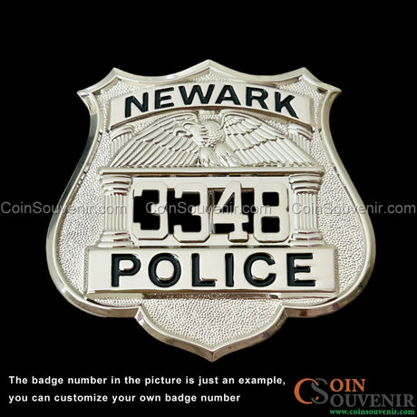 NPD Newark NJ Police Officer Shield Badge *Customizable Number*