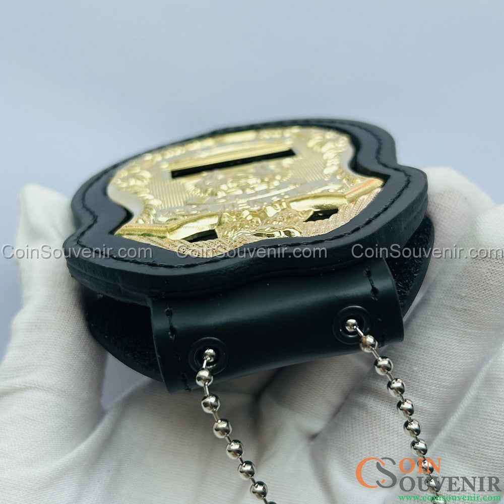 NY New York Sergeant Polizei Abzeichen Replik Cosplay Film Requisiten *Anpassbare Abzeichennummer*