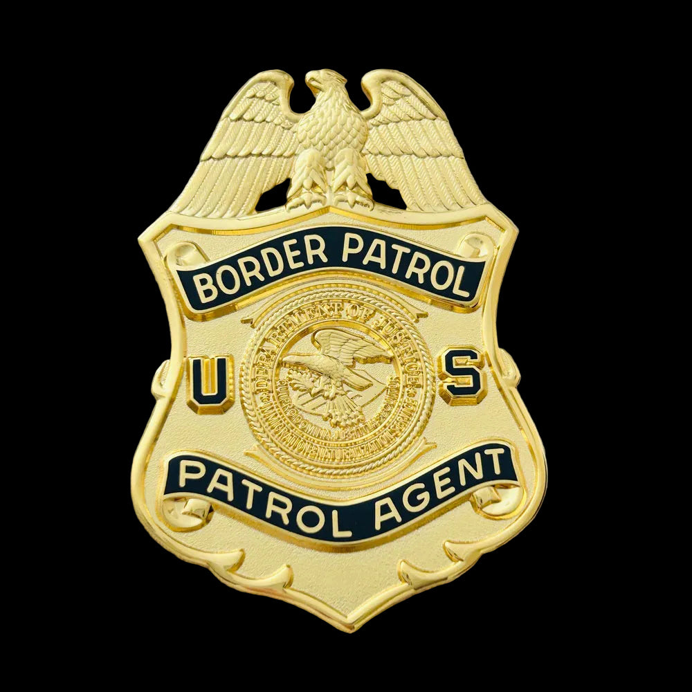 USBP Border Patrol Agent DOJ INS Wallet Badge Museum Quality