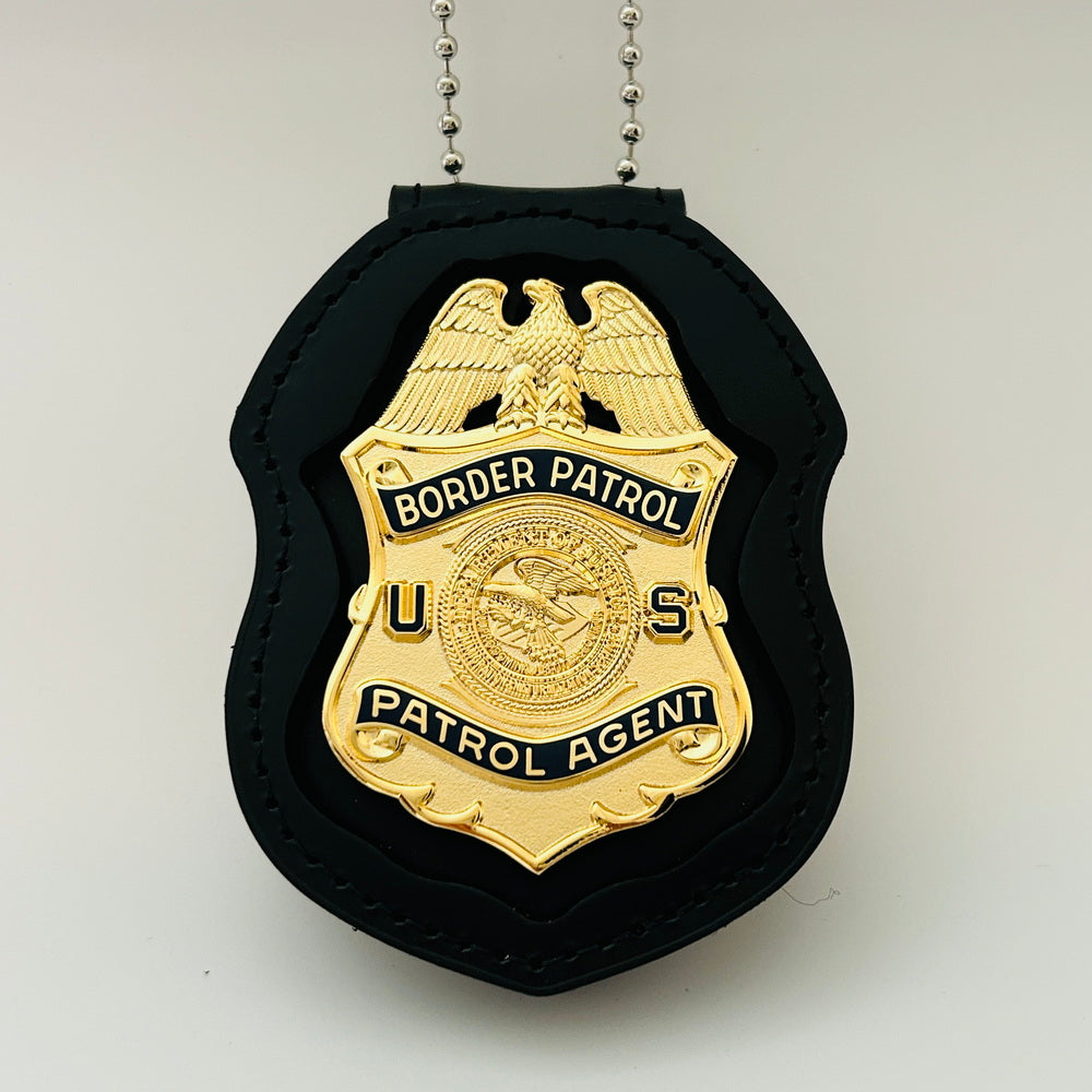 USBP Border Patrol Agent DOJ INS Flat Wallet Badge Museum Quality
