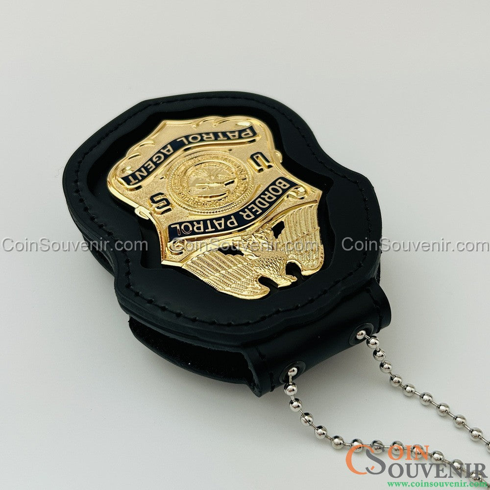 USBP Border Patrol Agent DOJ INS Flat Wallet Badge Museum Quality