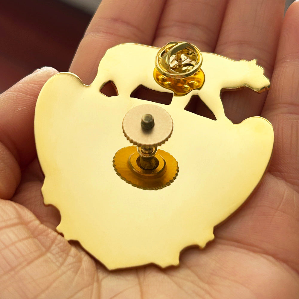 LASD Los Angeles County Sheriff Cap Hat Badge Colored