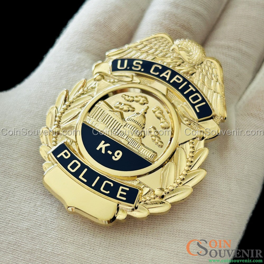 USCP K-9 U.S. Capitol Police Badge Customizable Name