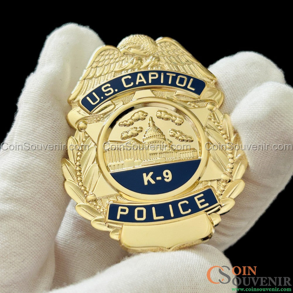 USCP K-9 U.S. Capitol Police Badge Customizable Name