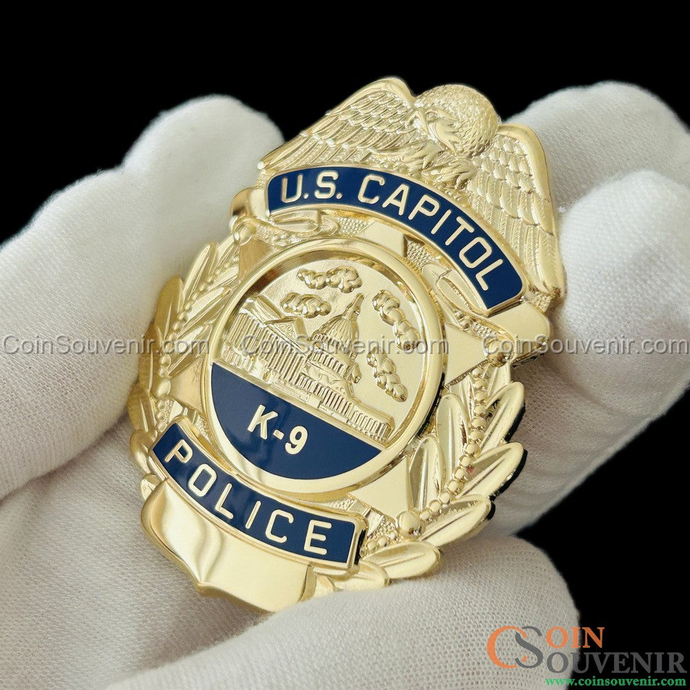 USCP K-9 U.S. Capitol Police Badge Customizable Name