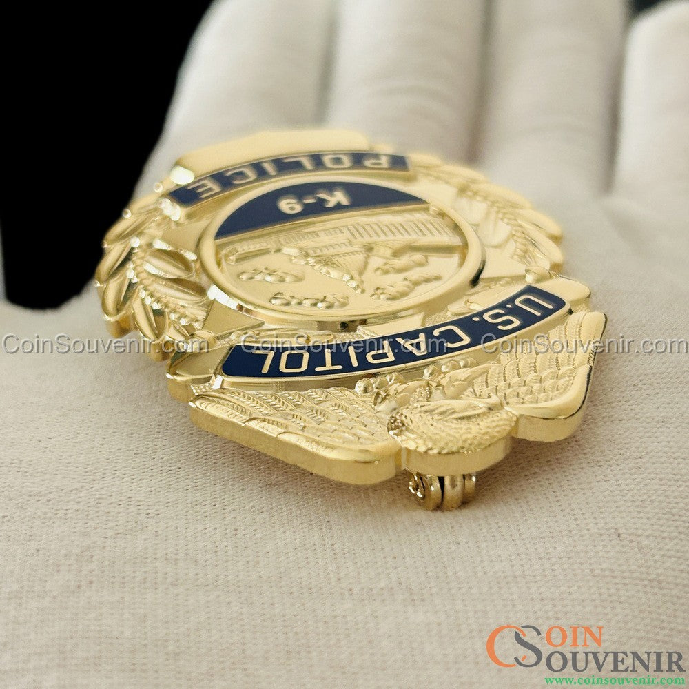 USCP K-9 U.S. Capitol Police Badge Customizable Name