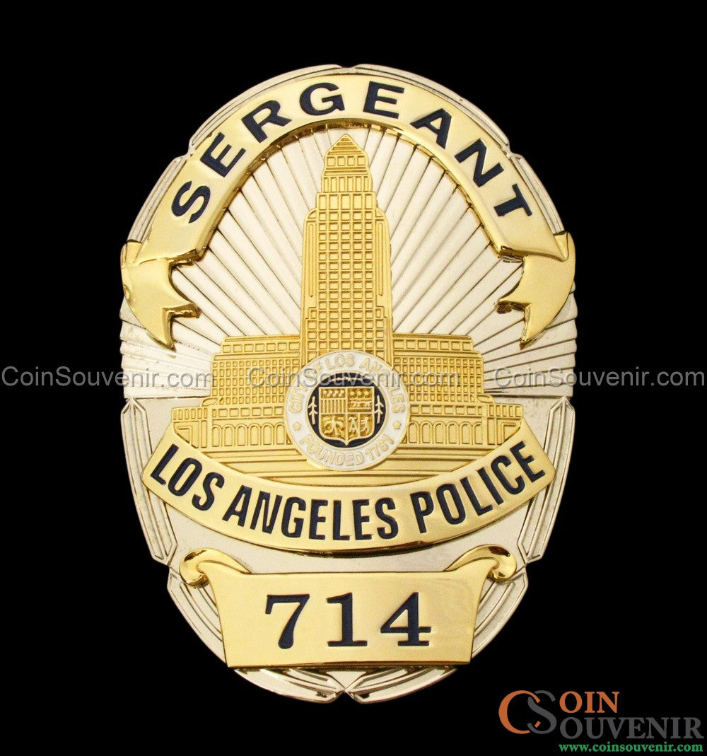 Dragnet Joe Friday #714 & Bill Gannon #4848 2Pcs Badges Set