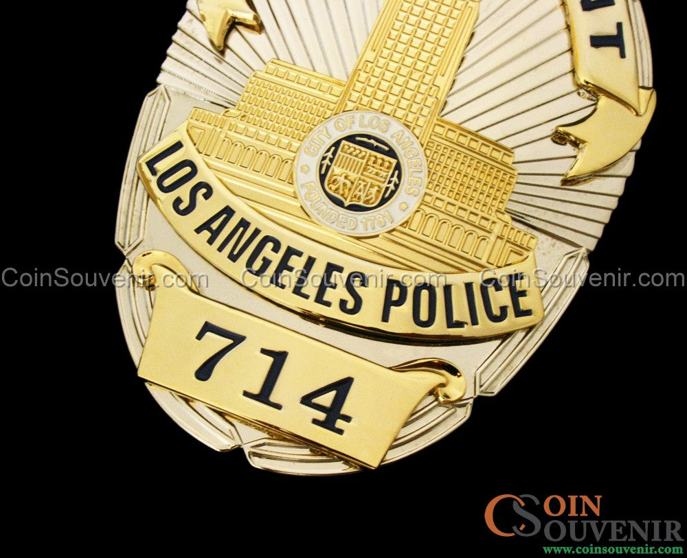 Dragnet Joe Friday #714 & Bill Gannon #4848 2Pcs Badges Set