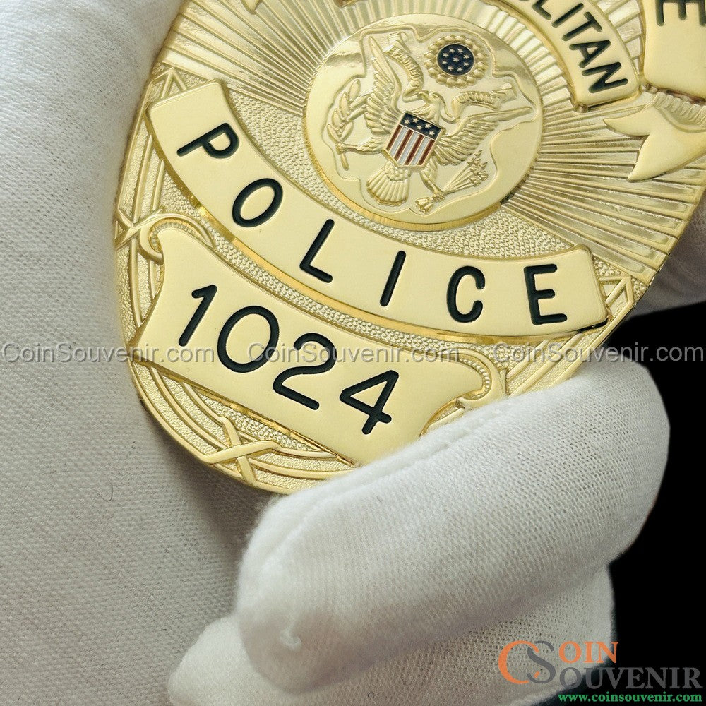 Se7en Detective William Somerset Police Badge Movie Prop