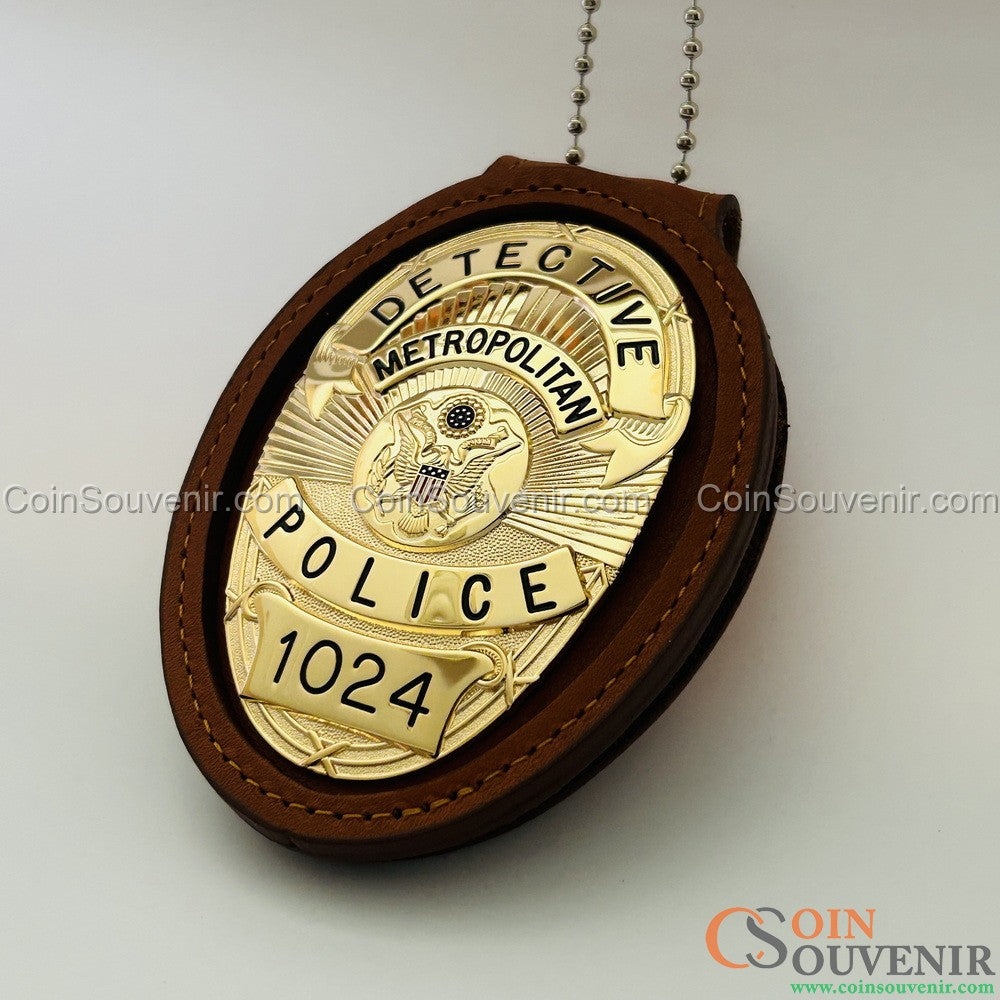Se7en Detective William Somerset's Badge Metropolitan Police Movie Prop