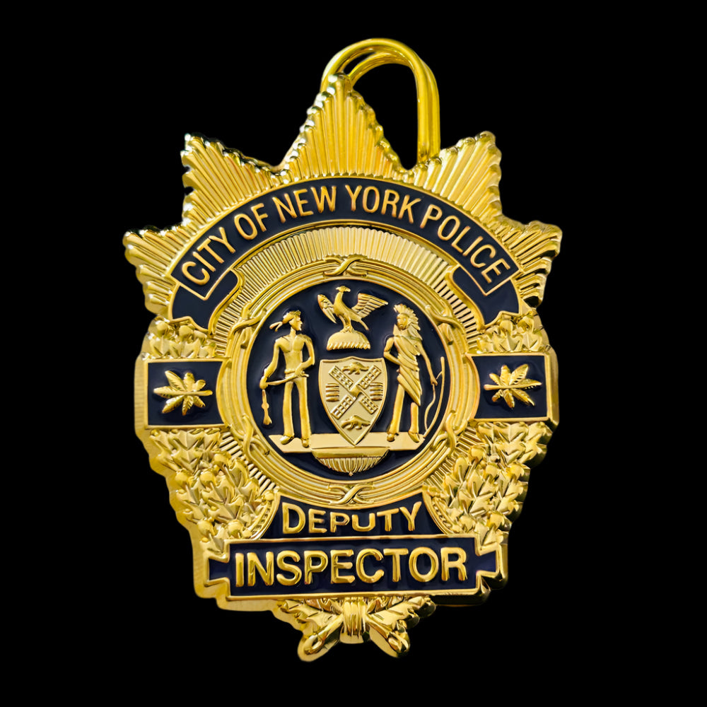 NYPD Deputy Inspector Shield New York Police Badge Replica Movie Prop