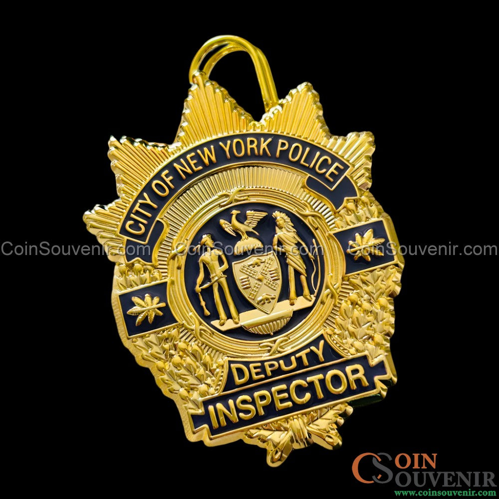 NYPD Deputy Inspector Shield New York Police Badge Replica Movie Prop