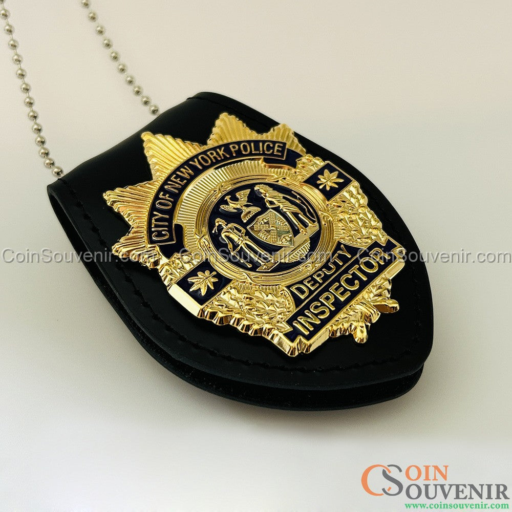 NYPD Deputy Inspector Shield New York Police Badge Replica Movie Prop