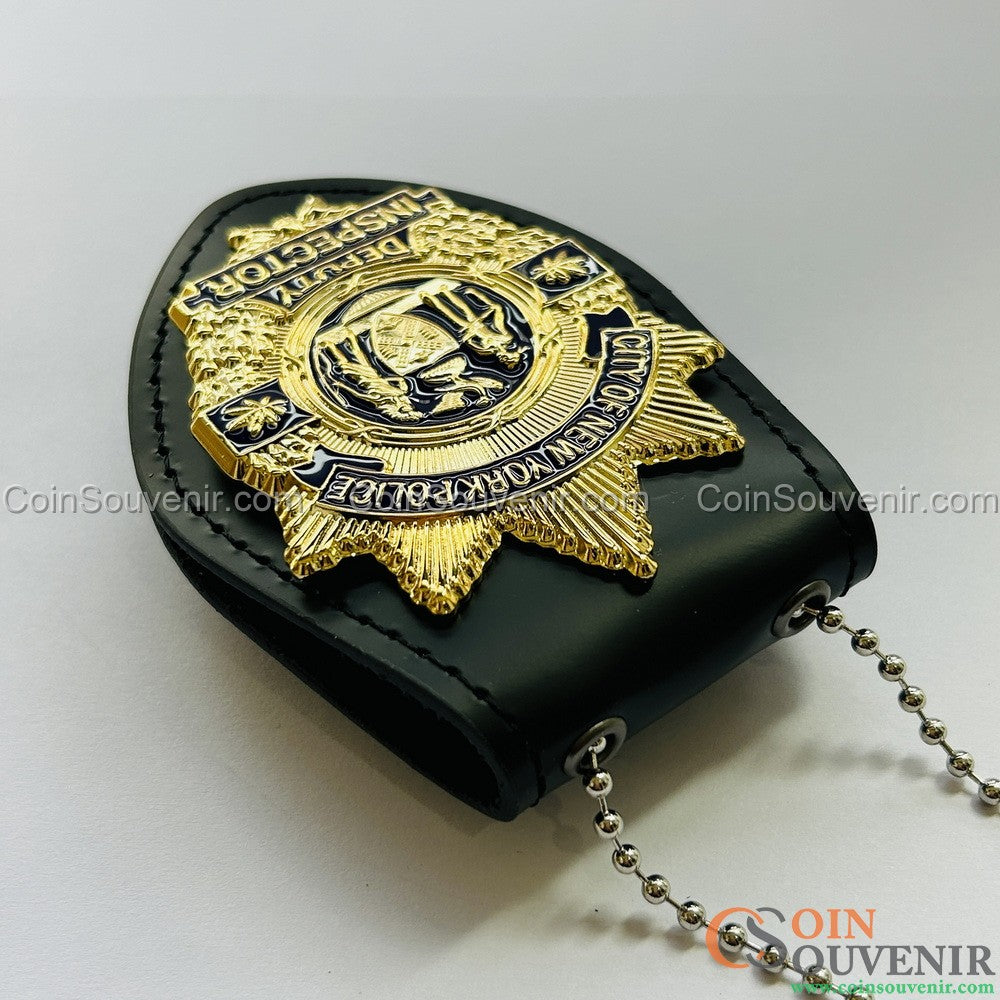 NYPD Deputy Inspector Shield New York Police Badge Replica Movie Prop
