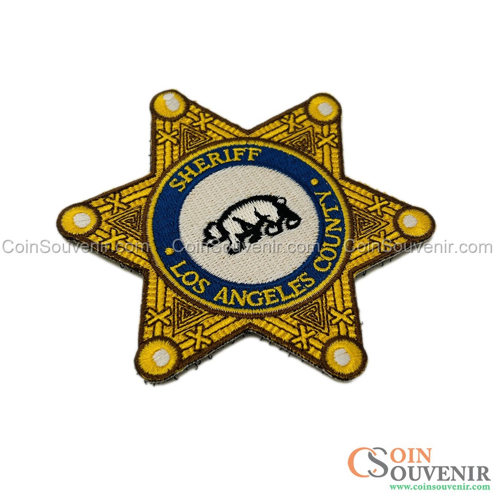 LASD Los Angeles County Sheriff Star Badge Embroidered Patch