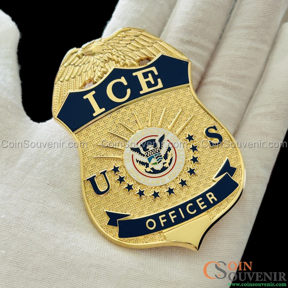 US ICE Officer Badge Premium Enamel Exact Replica