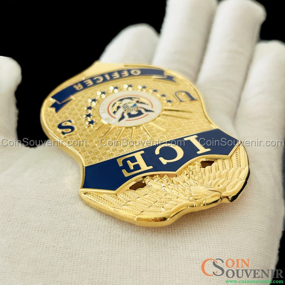 US ICE Officer Badge Premium Enamel Exact Replica