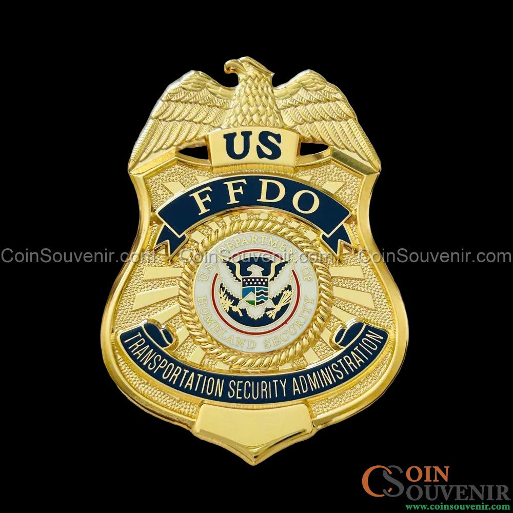 US TSA FFDO Federal Flight Deck Officer Wallet Badge Museum Quality