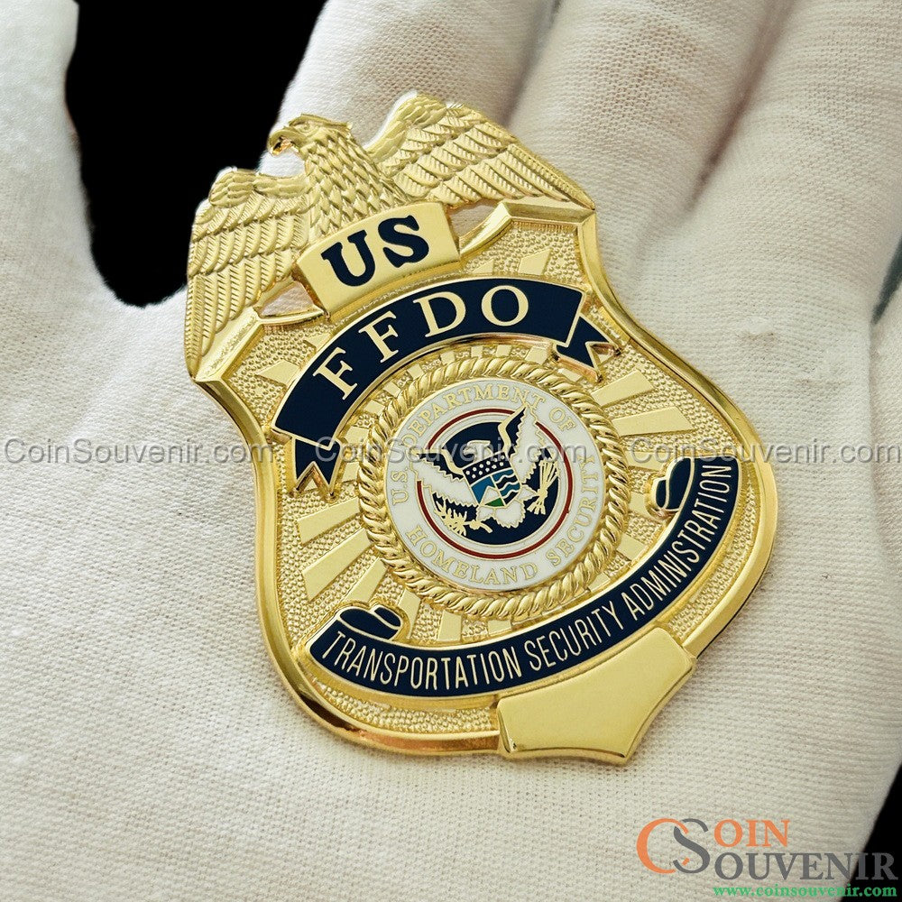 US TSA FFDO Federal Flight Deck Officer Wallet Badge Museum Quality