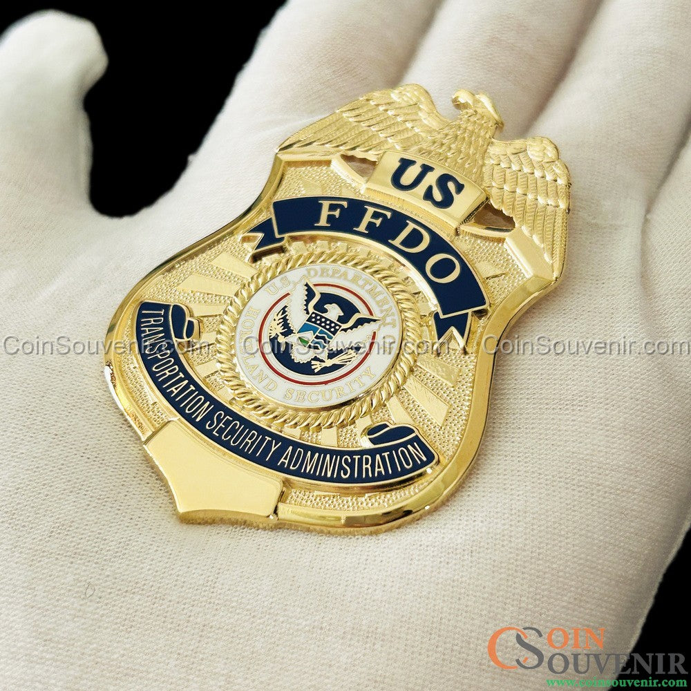 US TSA FFDO Federal Flight Deck Officer Wallet Badge Museum Quality