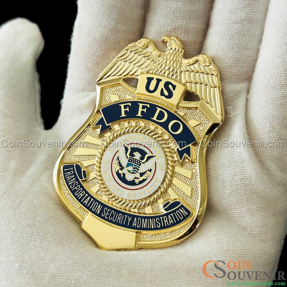 US TSA FFDO Federal Flight Deck Officer Wallet Badge Museum Quality
