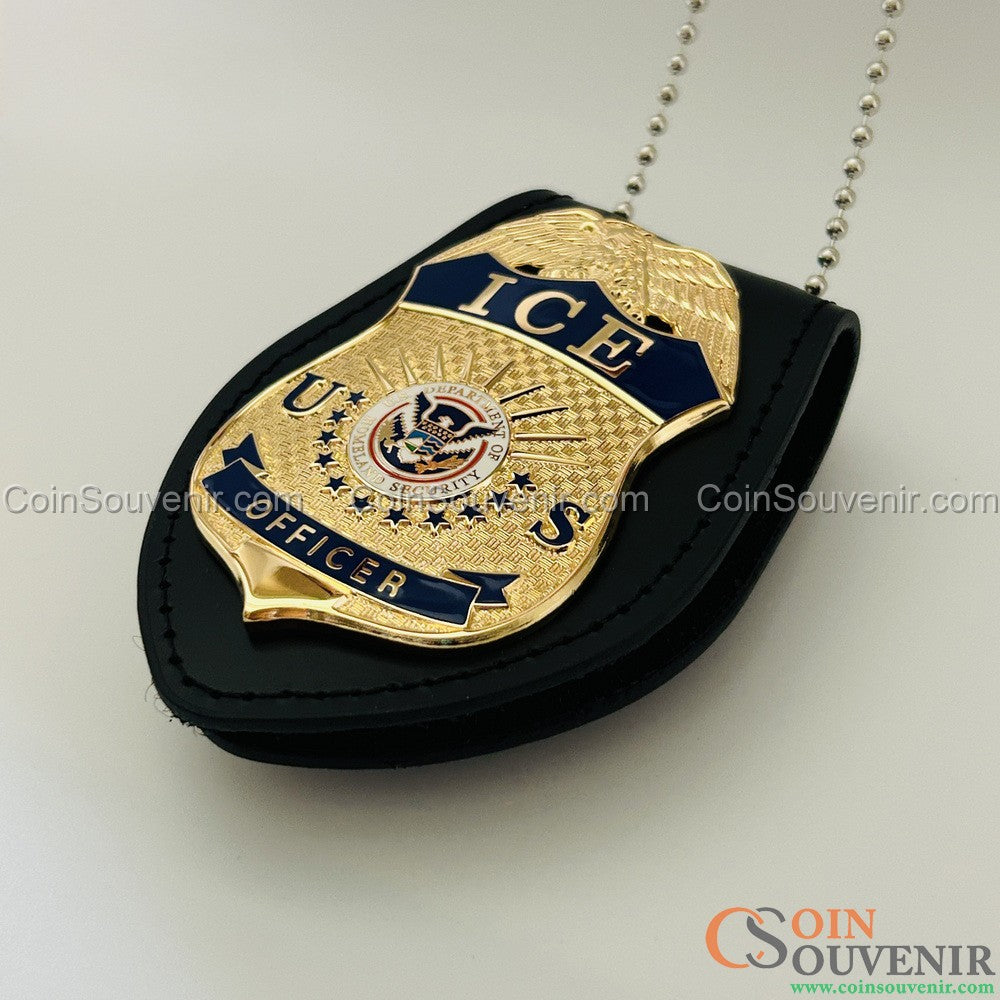 US ICE Officer Badge Premium Enamel Exact Replica