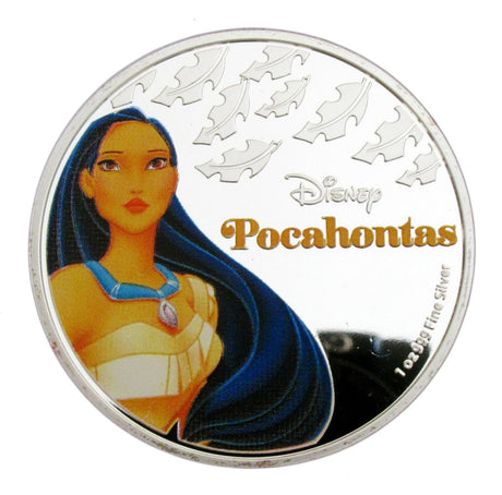 Disney Princess Classic Cartoon Colored Silver Coins
