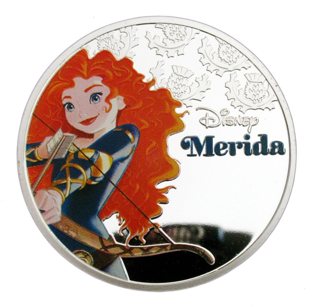 Disney Princess Classic Cartoon Colored Silver Coins