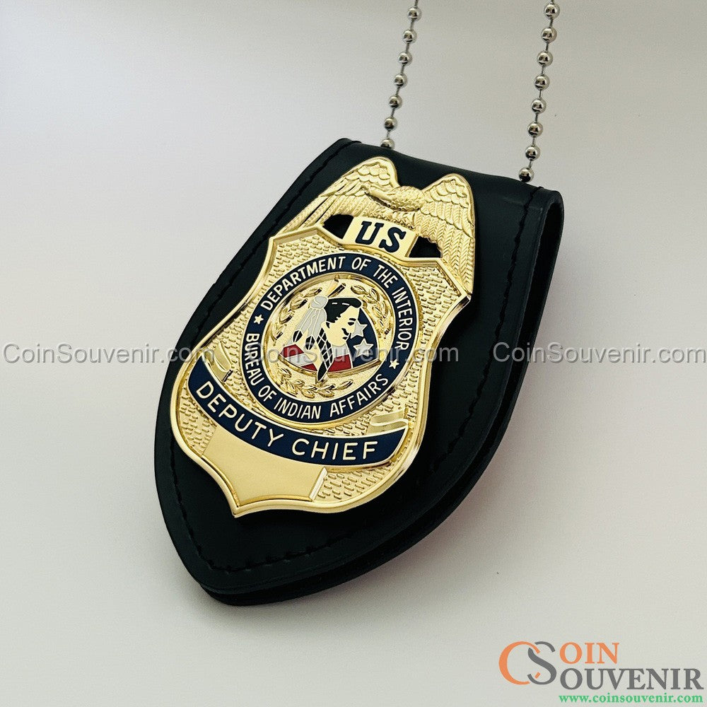 BIA DOI Bureau of Indian Affairs Deputy Chief Badge Museum Quality