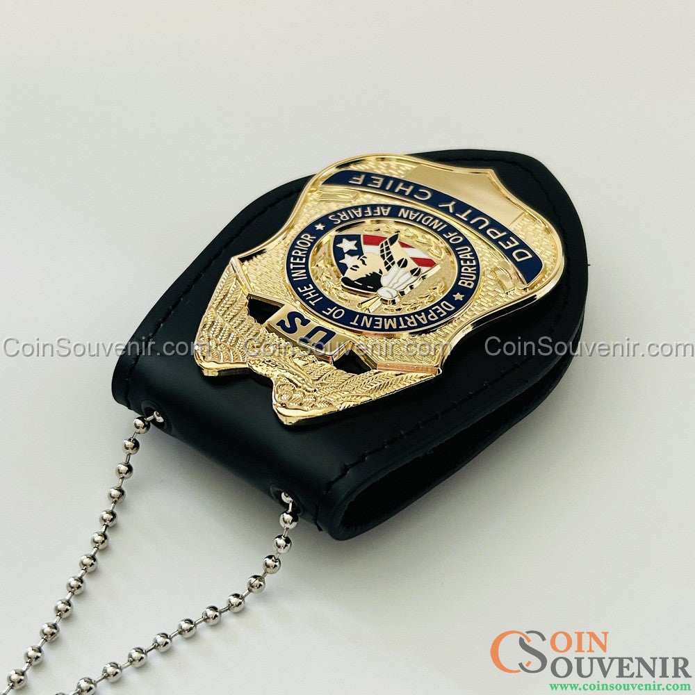BIA DOI Bureau of Indian Affairs Deputy Chief Badge Museum Quality