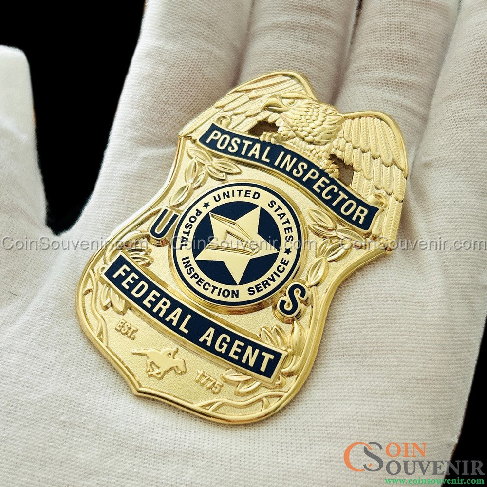 USPIS U.S. Postal Inspector Wallet Badge 2.5" Museum Quality