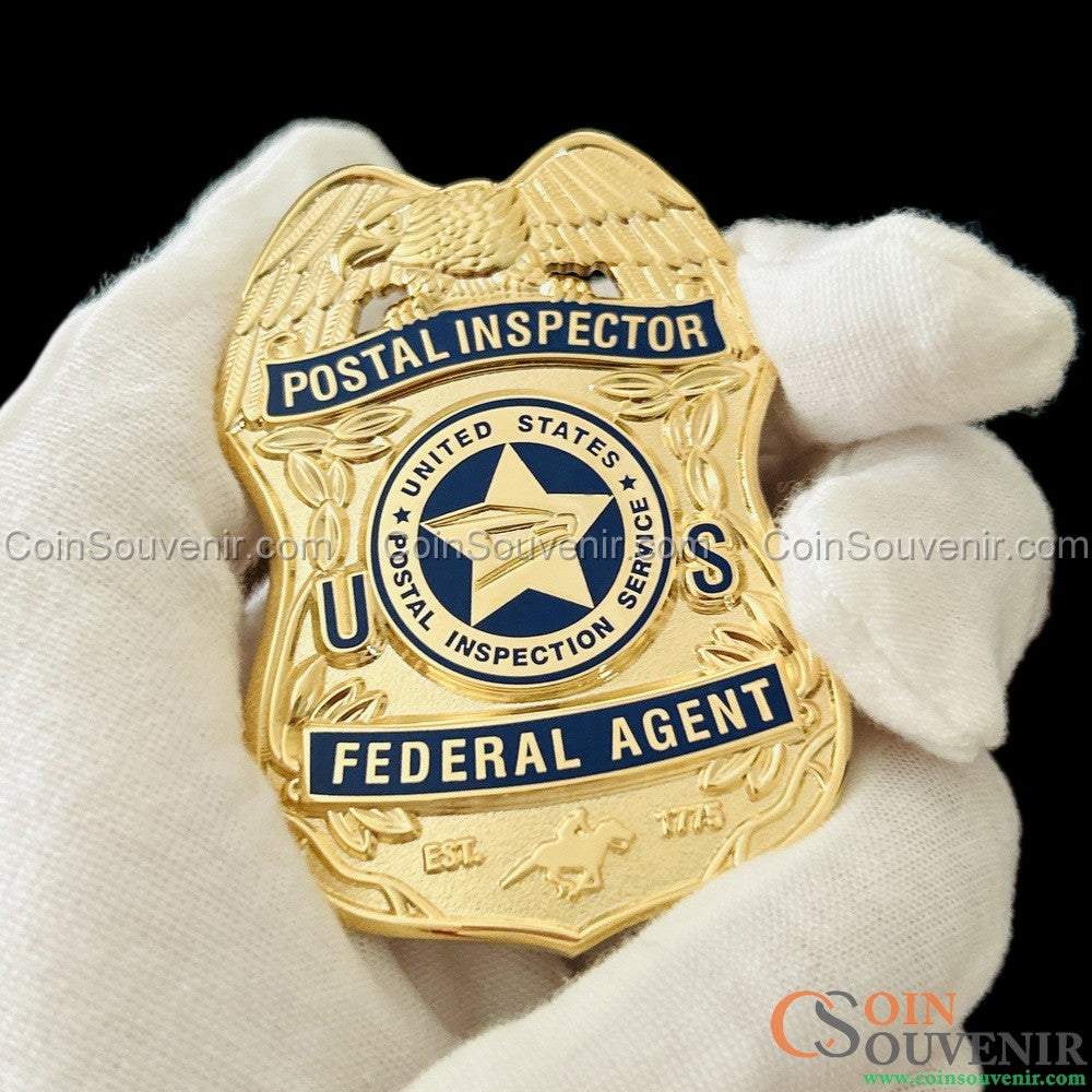 USPIS U.S. Postal Inspector Wallet Badge 2.5" Museum Quality
