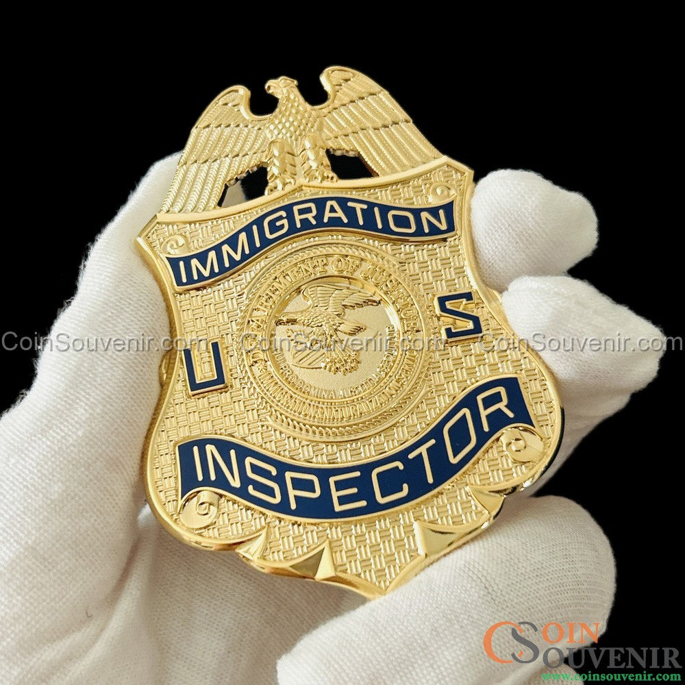 US DOJ INS Immigration Inspector Badge Museum Quality