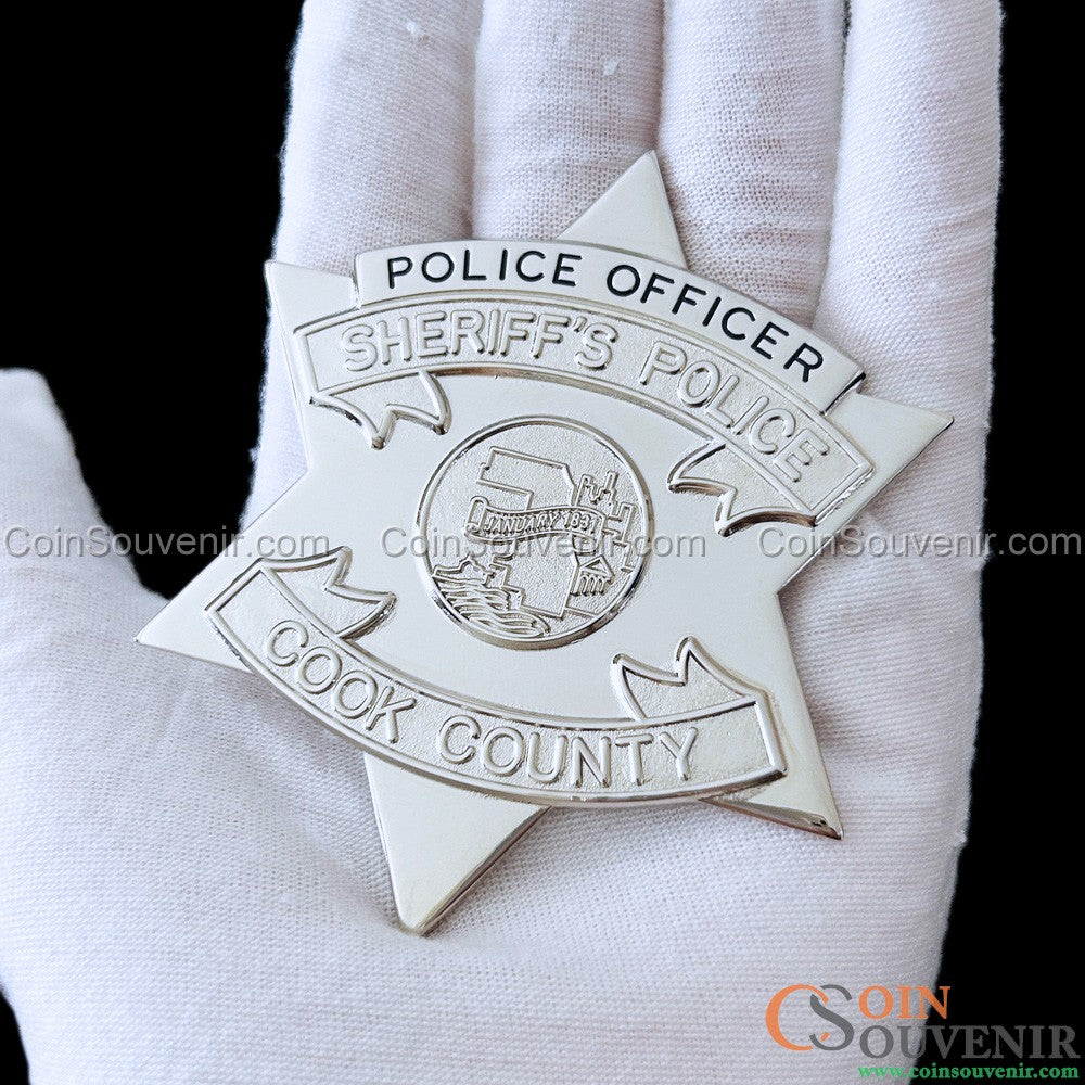 CCSPD Cook County Sheriff’s Police Officer Flat Wallet Badge