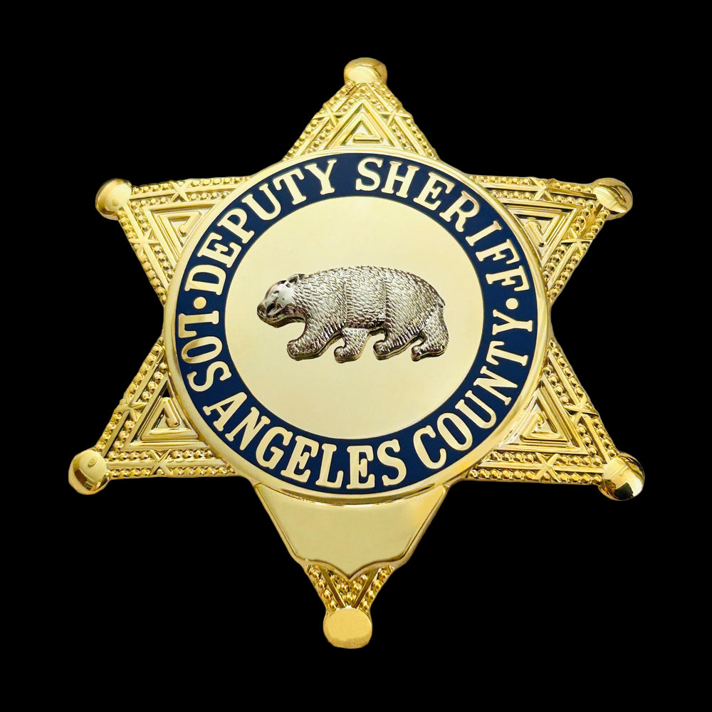 LASD Los Angeles County Deputy Sheriff Star Badge Premium Enamel Exact Replica