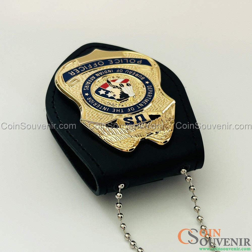 BIA DOI Bureau of Indian Affairs Police Officer Badge Museum Quality