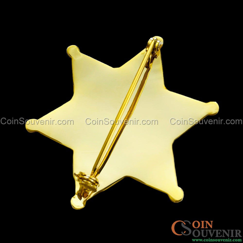 LASD Los Angeles County Deputy Sheriff Star Badge Premium Enamel Exact Replica