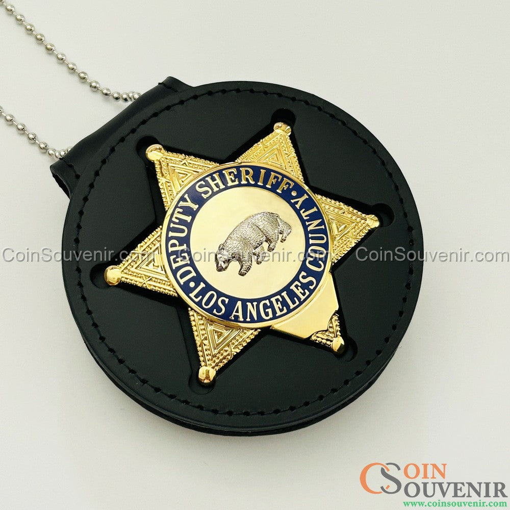 LASD Los Angeles County Deputy Sheriff Star Badge Premium Enamel Exact Replica