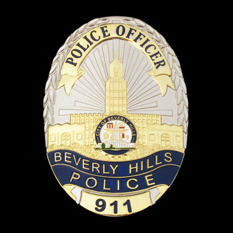 BHPD Beverly Hills Police Officer Badge #911
