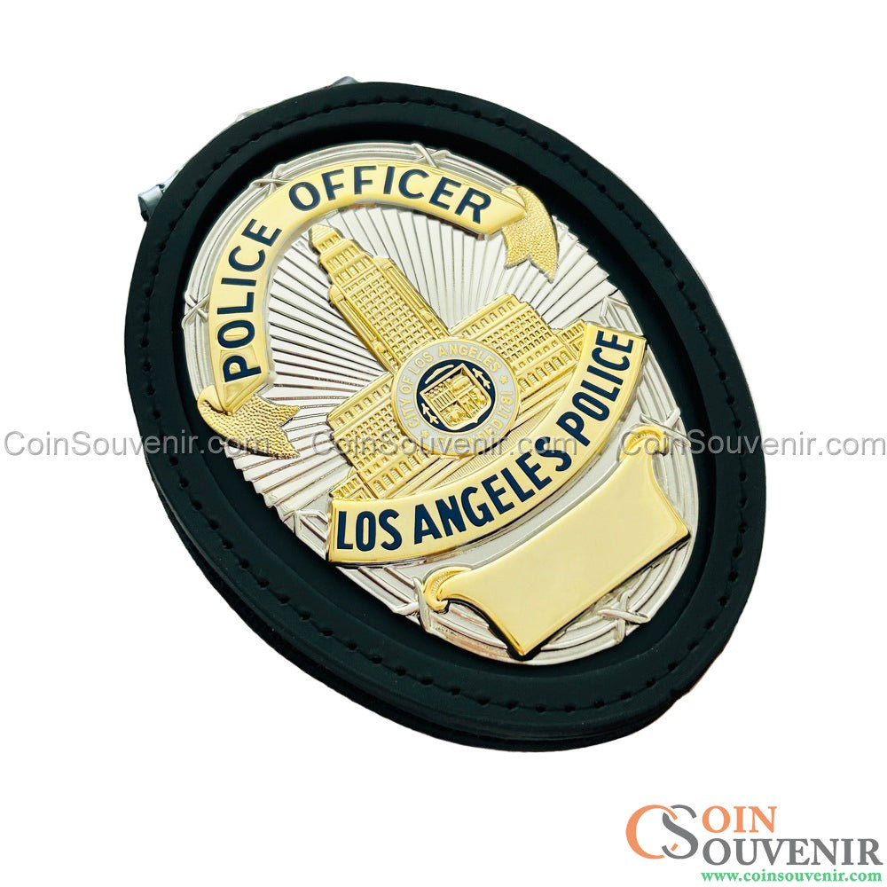 LAPD Police Officer Los Angeles Police Badge Premium Enamel Exact Replica