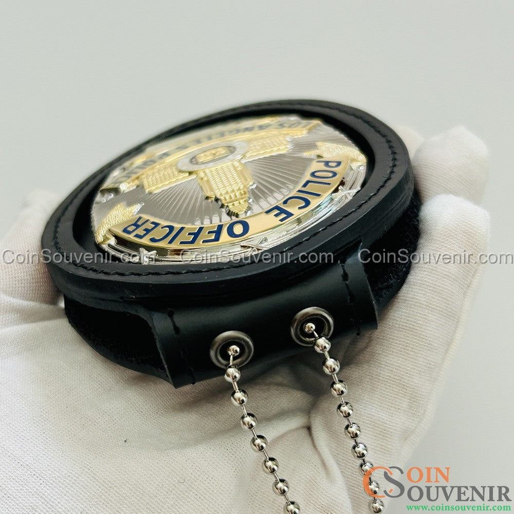 LAPD Police Officer Los Angeles Police Badge Premium Enamel Exact Replica